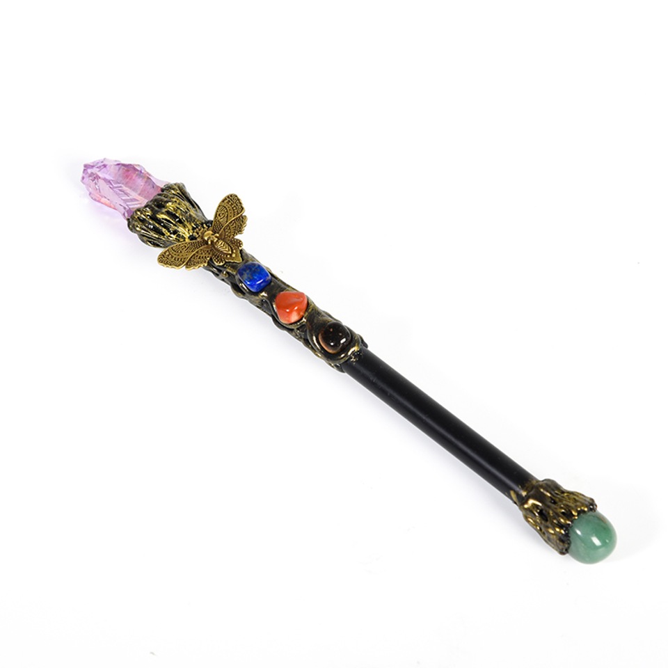 Handmade Bee Crystal Magic Wand